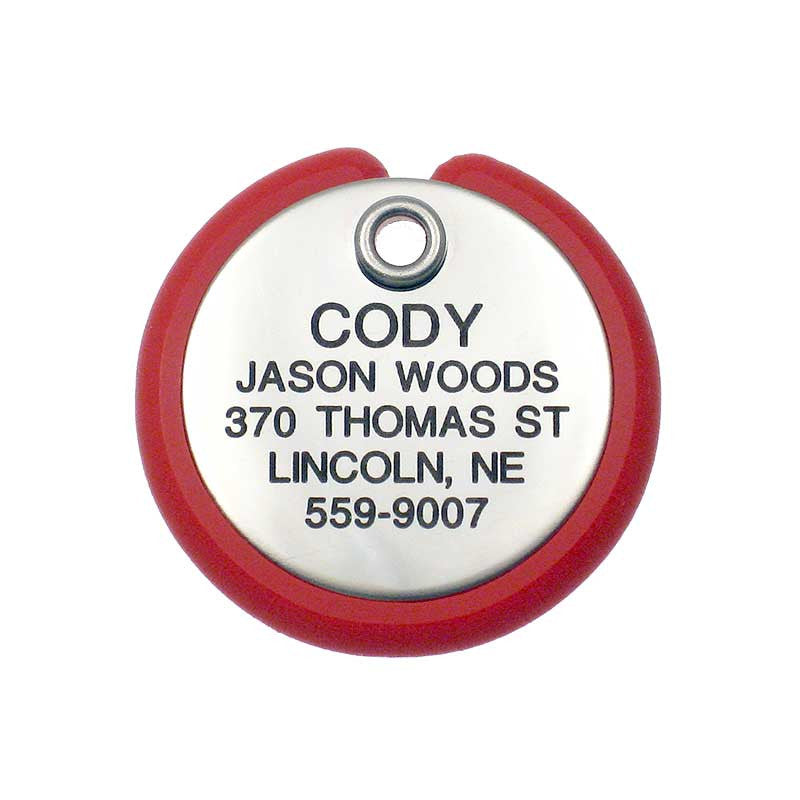 Round Frame Tag, - Lucky Pet